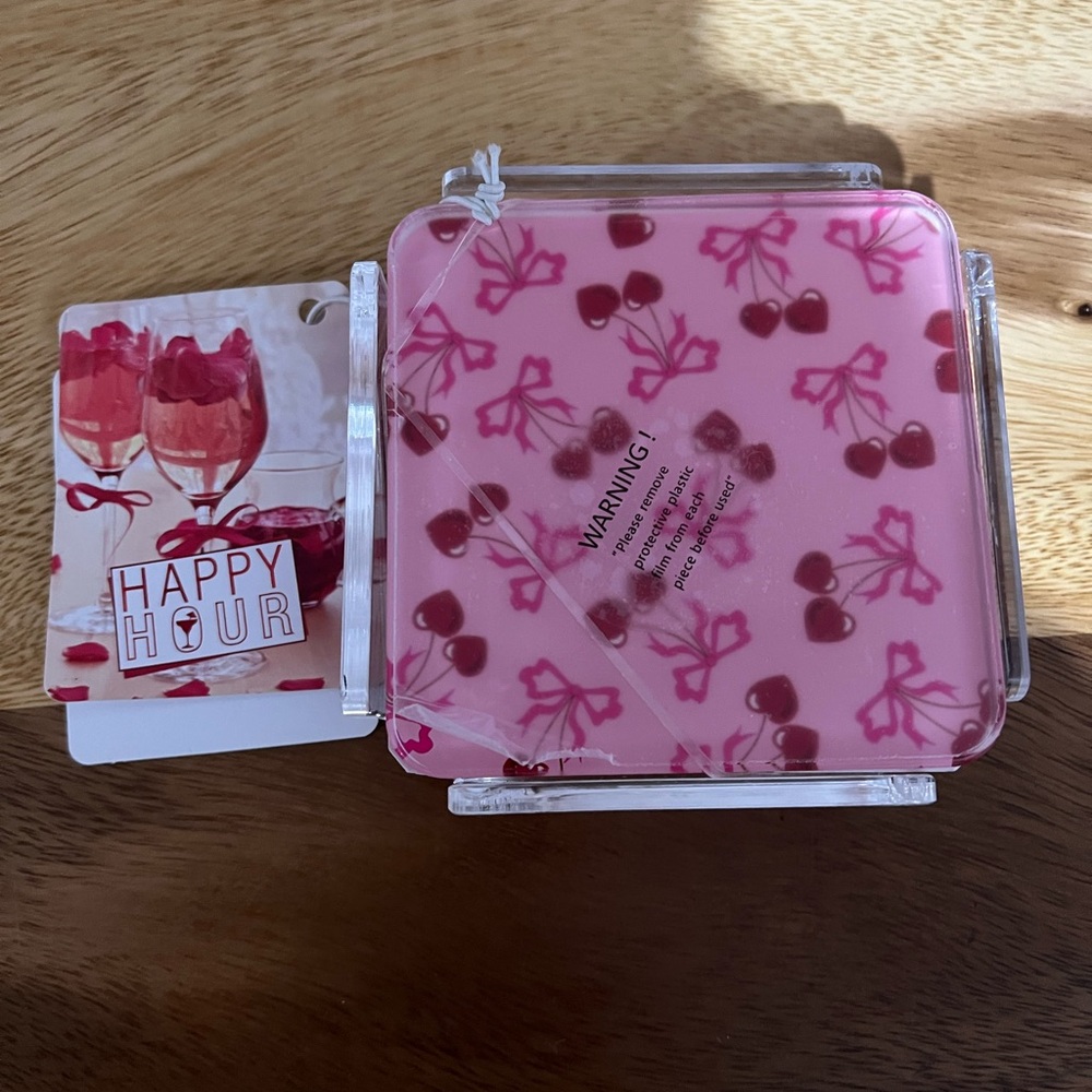 Cherry Blossom Pink Coasters